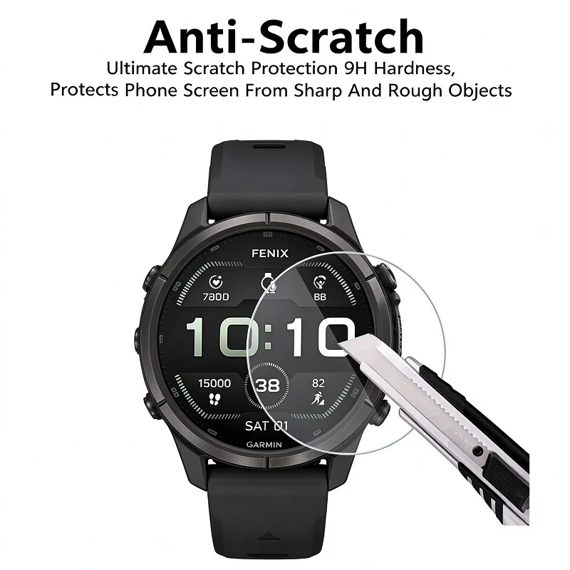 Tempered Glass For Garmin Fenix 9 8 Pro 51MM 47MM 43MM AMOLED SOLAR Screen Protector Smart Watch Accessories Glass Screen Film