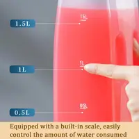 2L Water Bottle Heat Cold Resistance Large Capacity Juice Teapot Cold Water Kettle with Cap Refrigerator Jug Drink Dispenser 4