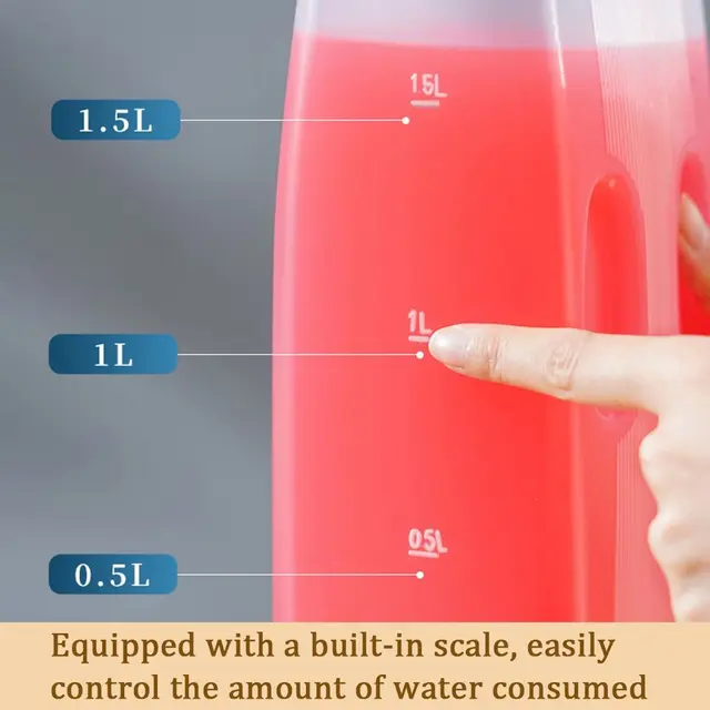 2L Water Bottle Heat Cold Resistance Large Capacity Juice Teapot Cold Water Kettle with Cap Refrigerator Jug Drink Dispenser 4 2L Reusable Hot & Cold Water Bottle – BPA-Free Large-Capacity Jug – view 4