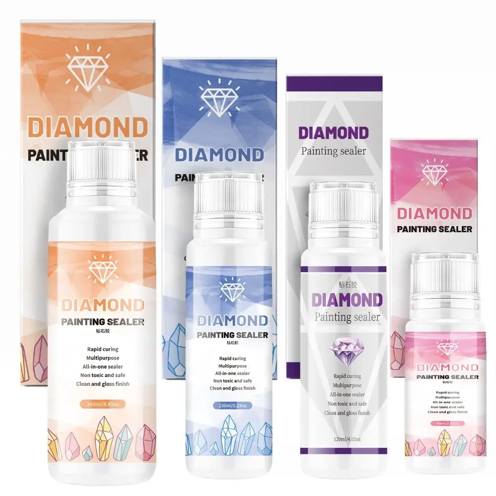 120ML Diamond Painting Sealer Enhanced Brightness Anti Falling Diamond Painting Glue Transparent DIY Conserver Diamond Painting