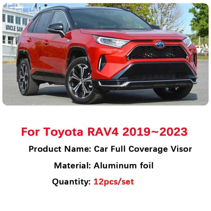 Auto Copertura Parabrezza Visiera Per Toyota RAV4 2023 Accessori 2019 2020 2021 2022 XA50 Finestra Laterale Protezione Solare Anti-UV Parasole