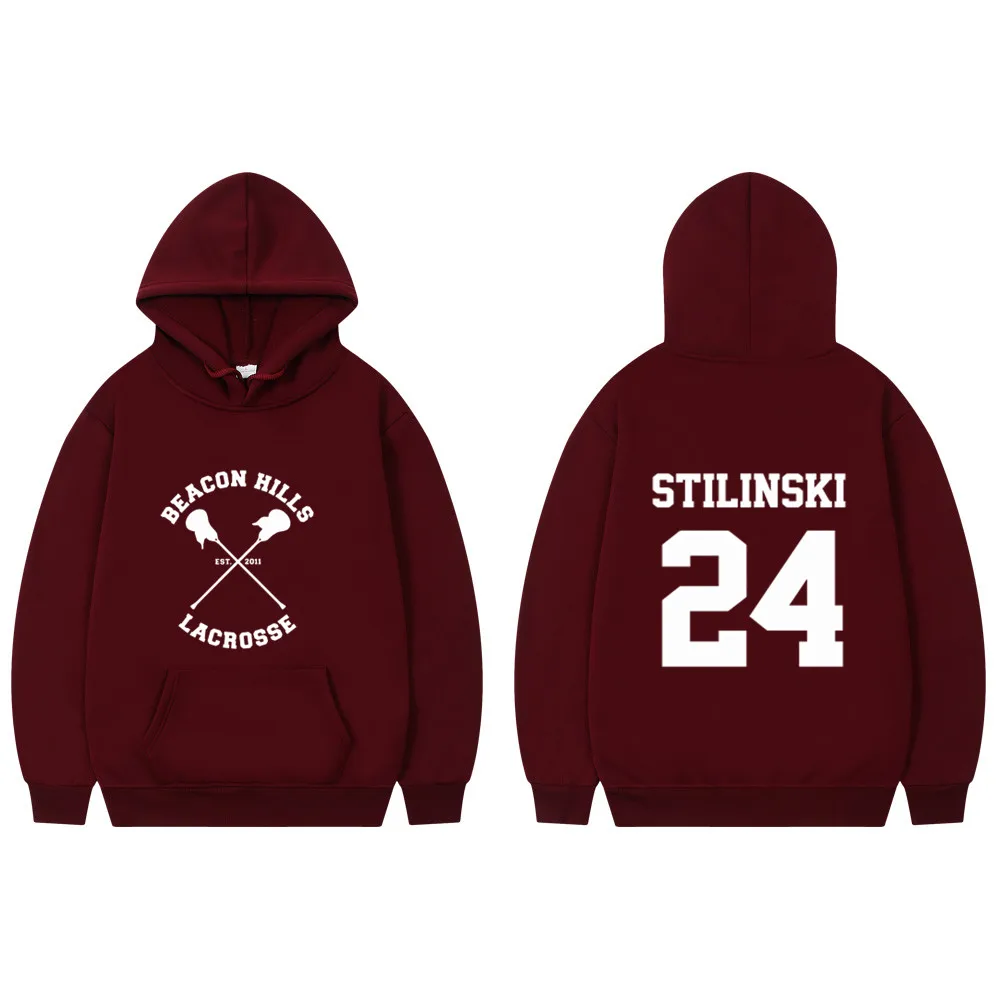 Fashion Beacon Hills Hoodies Men Women Teen Wolf Fan Stilinski 24 Trucksuit Unisex Hoodie Sport Hip Hop Clothes Sweatshirts Tops