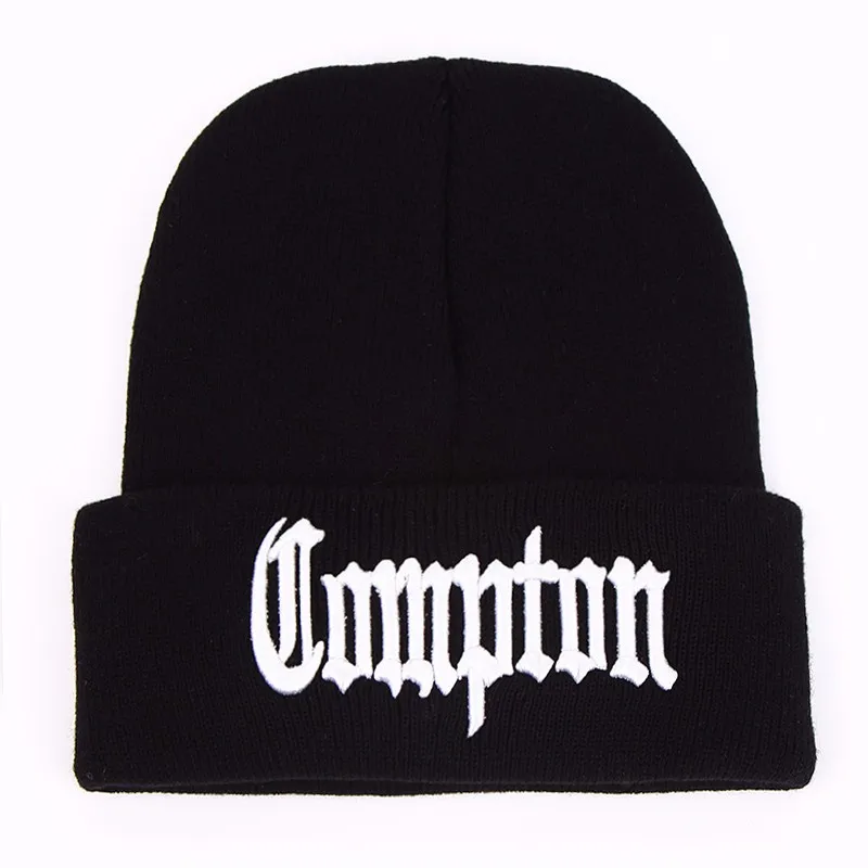 Modna zachodnia plaża gangsta nwa compton zimowa ciepła moda czapka czapka czapka z dzianiny Hip hop gorros czapka z dzianiny