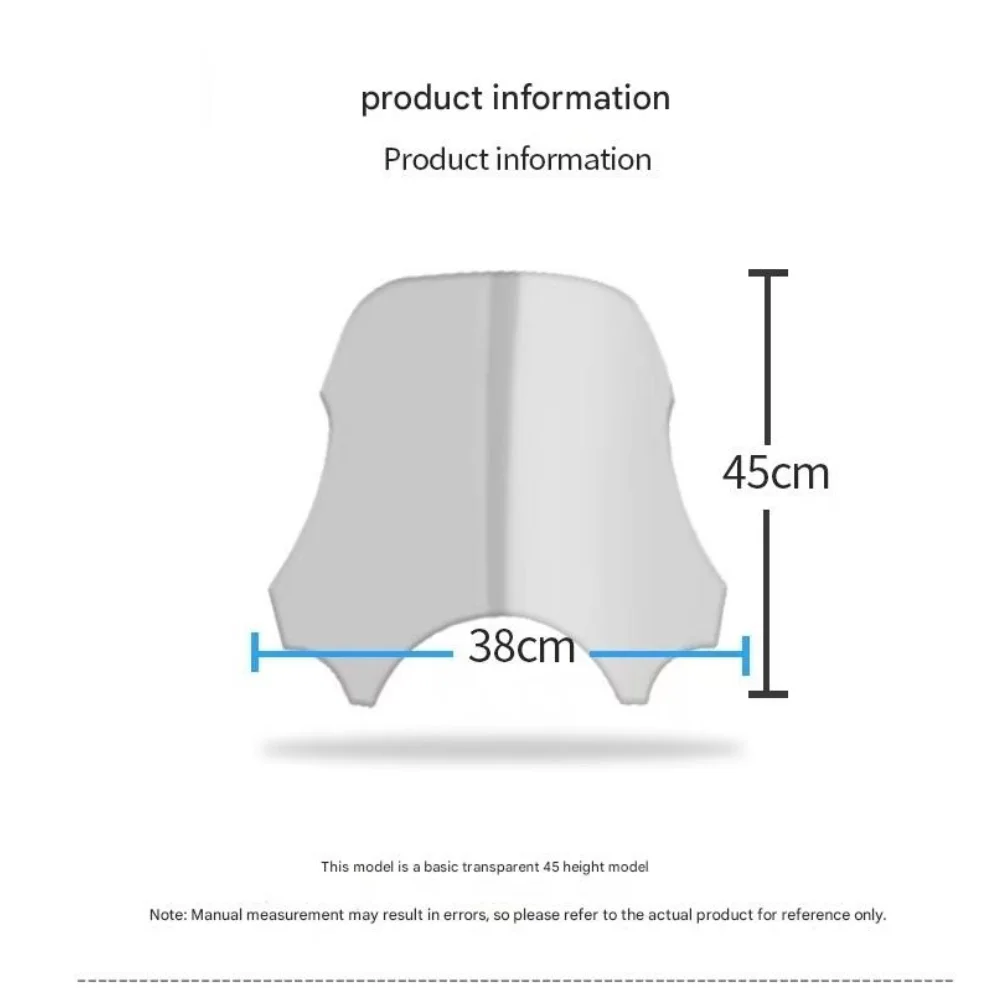 Suitable for Benda Chinchilla 300 windshield front windshield retro modification motorcycle touring front windshield widening