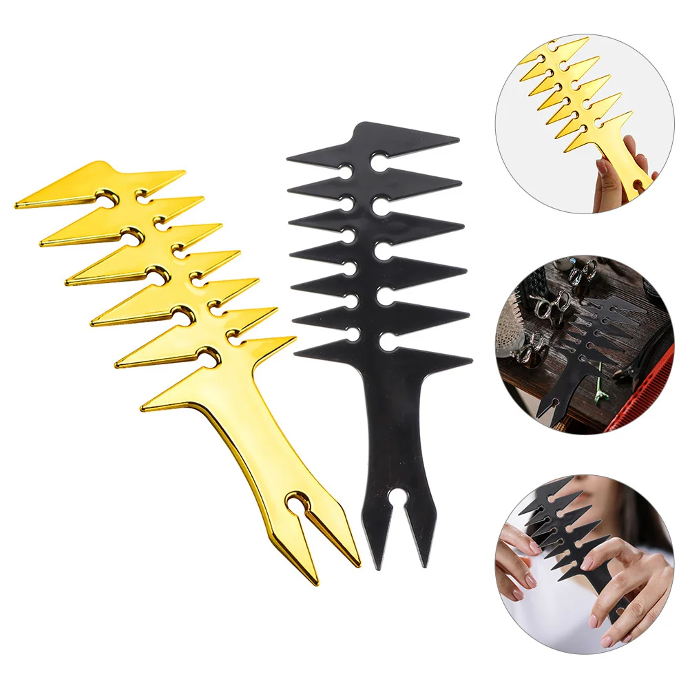 

2Pcs Retro Hair Styling Comb Premium Durable Wide-Tooth Hairdressing Comb for Salon Travel Men's Oil Hair Styling Accessory