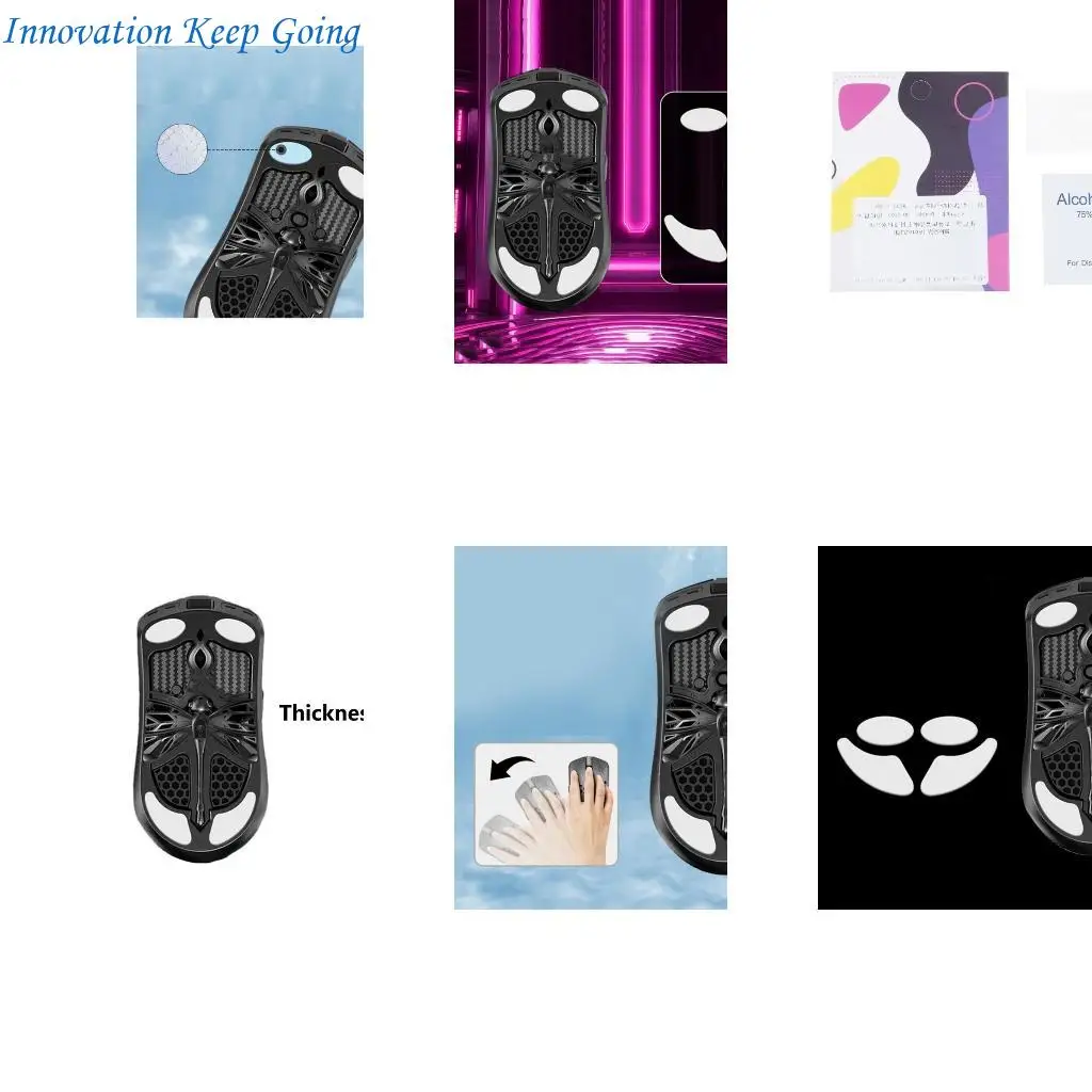 E65C Mouse Skates Replacement For Akitsu Brake Control Speed Mouse Feet Ice Version