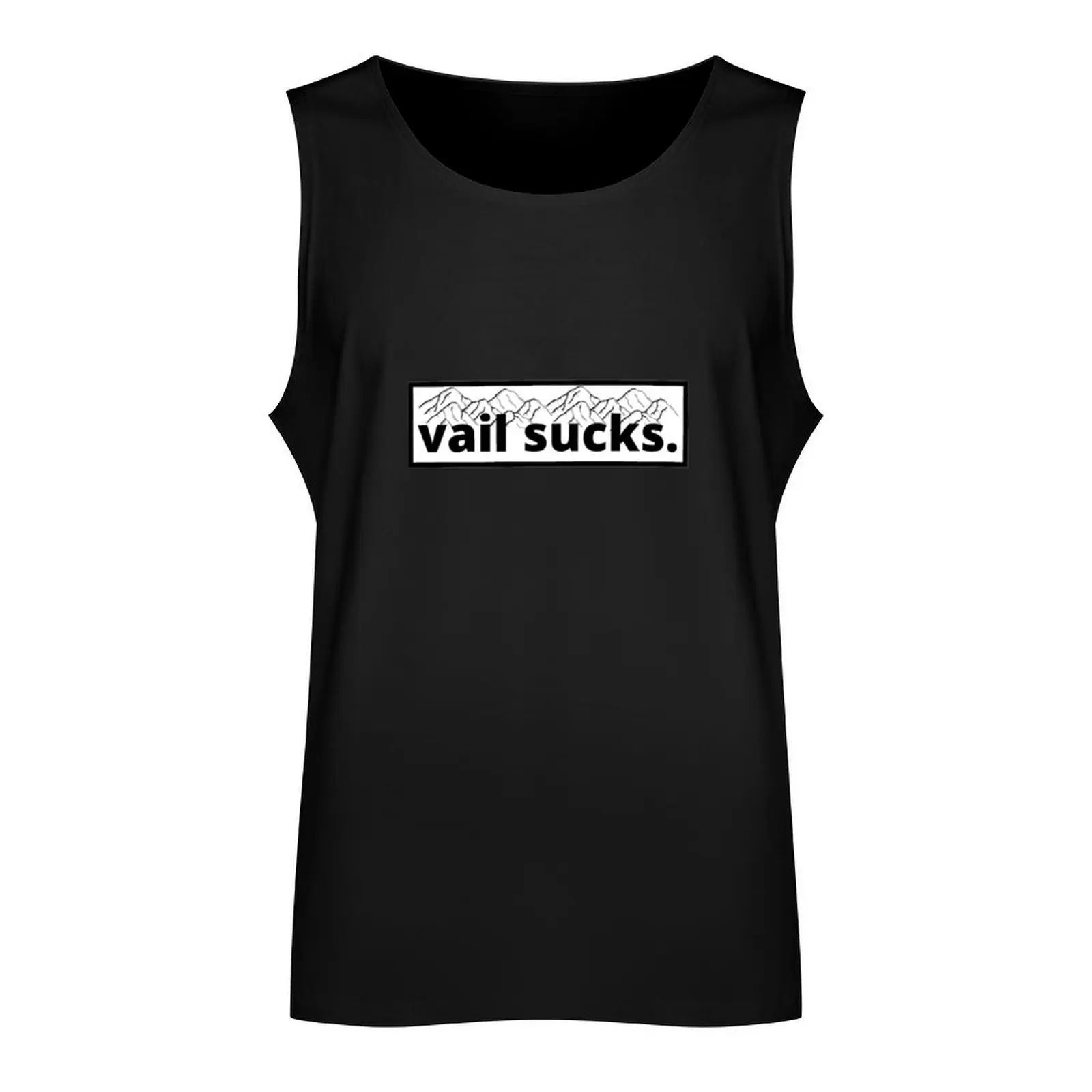 Vail Sucks Tank Top bodybuilding t-shirt gym shirts plain t-shirt