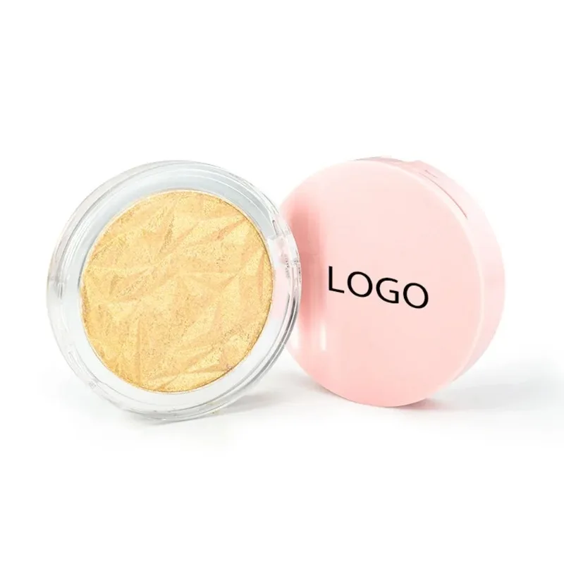 

Private Label 4colors Glitter Highlighter Pressed Powder Mashed Potatoes Metal Brightening Long Lastin Shiny Face Makeup Bulk