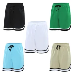 Basketball Pants Sports Pants Training Casual Pants Five-point Basketball Shorts Double-sided Zipper Pocket Pants Men Loose