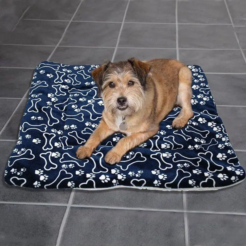 2024 New Pet Washable Home Blanket Large Dog Bed Cushion Mattress Kennel Soft Crate Dog Mat Print Pet Pillow Mat