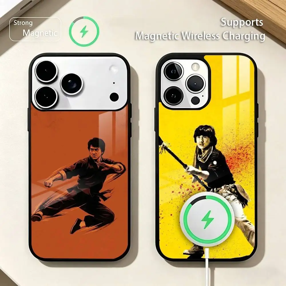 Action star J-Jackie C-Chan Phone Case For iPhone17,16,15,14,13,12,11 Plus,Pro Compatible with magnetic wireless charging