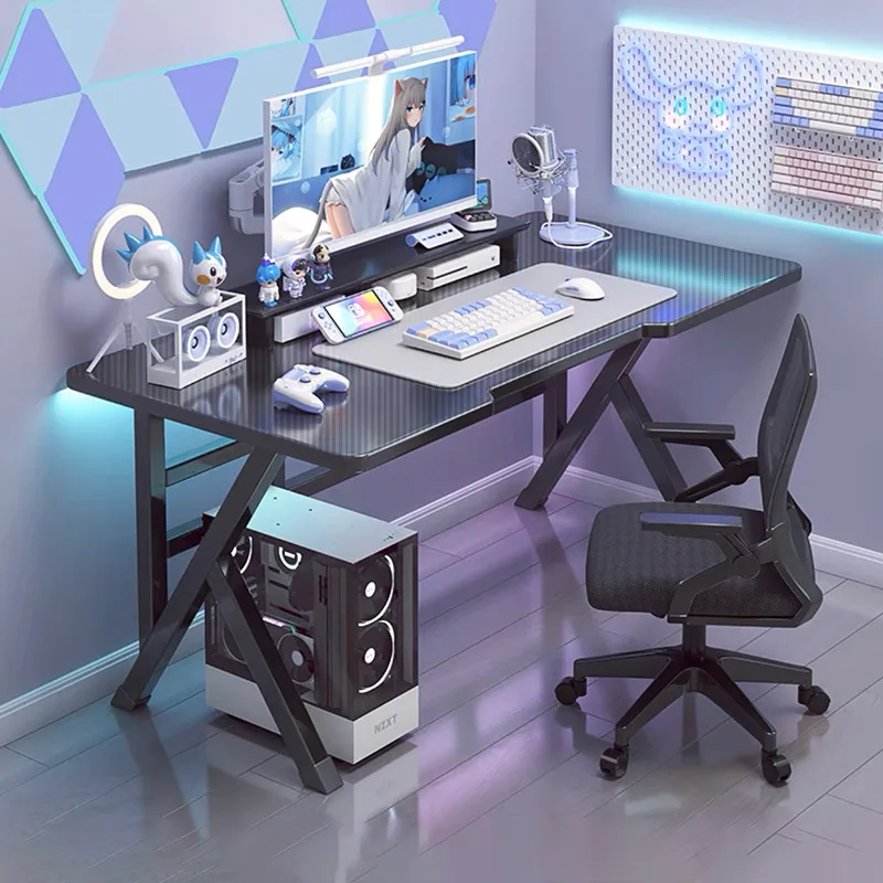 Carbon Fiber Textured Gaming Desk Chair for Home Office Study Minimalist Bedroom Computer Desk Office Chair