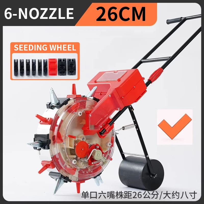 Hand-Pushed Seeder Specialized for Corn, Peanuts, and Soybeans Seeding Machine Compact Fully Automatic Fertilizer Applicator