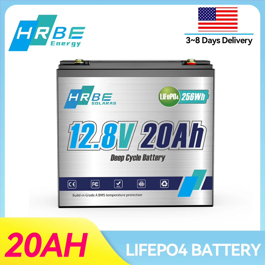 

Аккумулятор LiFePO4 12В 20Ач, 12В аккумулятор для кемпинга, эхолота, системы безопасности, сменные аккумуляторы для ИБП и т.д., перезаряжаемый литиевый