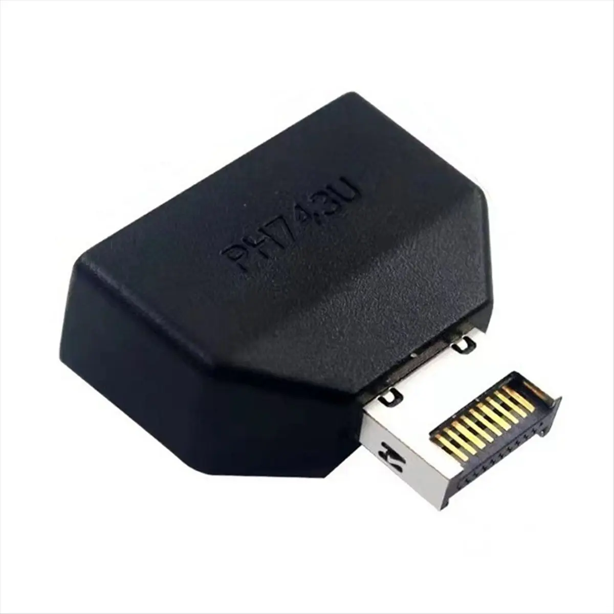 AA80 USB3.2 Type-E 19Pin/20Pin to USB 19P Chassis Front USB Type-A Type-C Extension Adapter for Desktop Motherboard