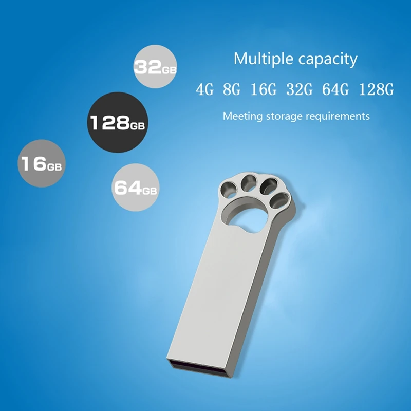 USB แฟลชไดรฟ์โลหะ USB Stick Pendrive Memory Stick Mini ไดรฟ์ปากกาน่ารักสําหรับเดสก์ท็อปแล็ปท็อป