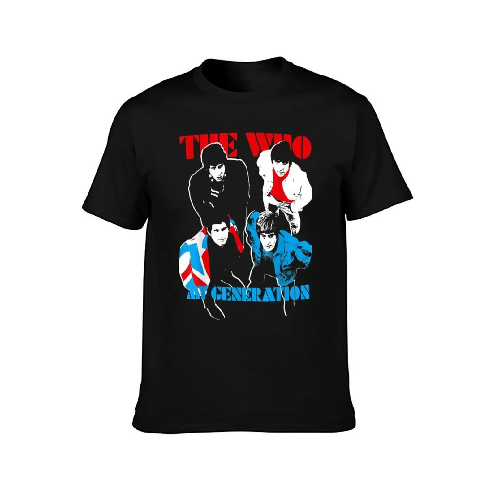 The Who My Generation T-Shirt, Summer Casual Cotton Tee, Oversized Streetwear Tops, Vintage Graphic Print, Unisex Men Women