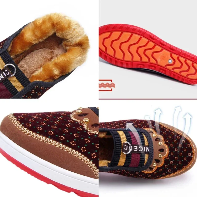 Baskets en toile spinale pour femmes, chaussures plates non ald astronomiques, chaussures en coton doux, mode automne et hiver, haute qualité