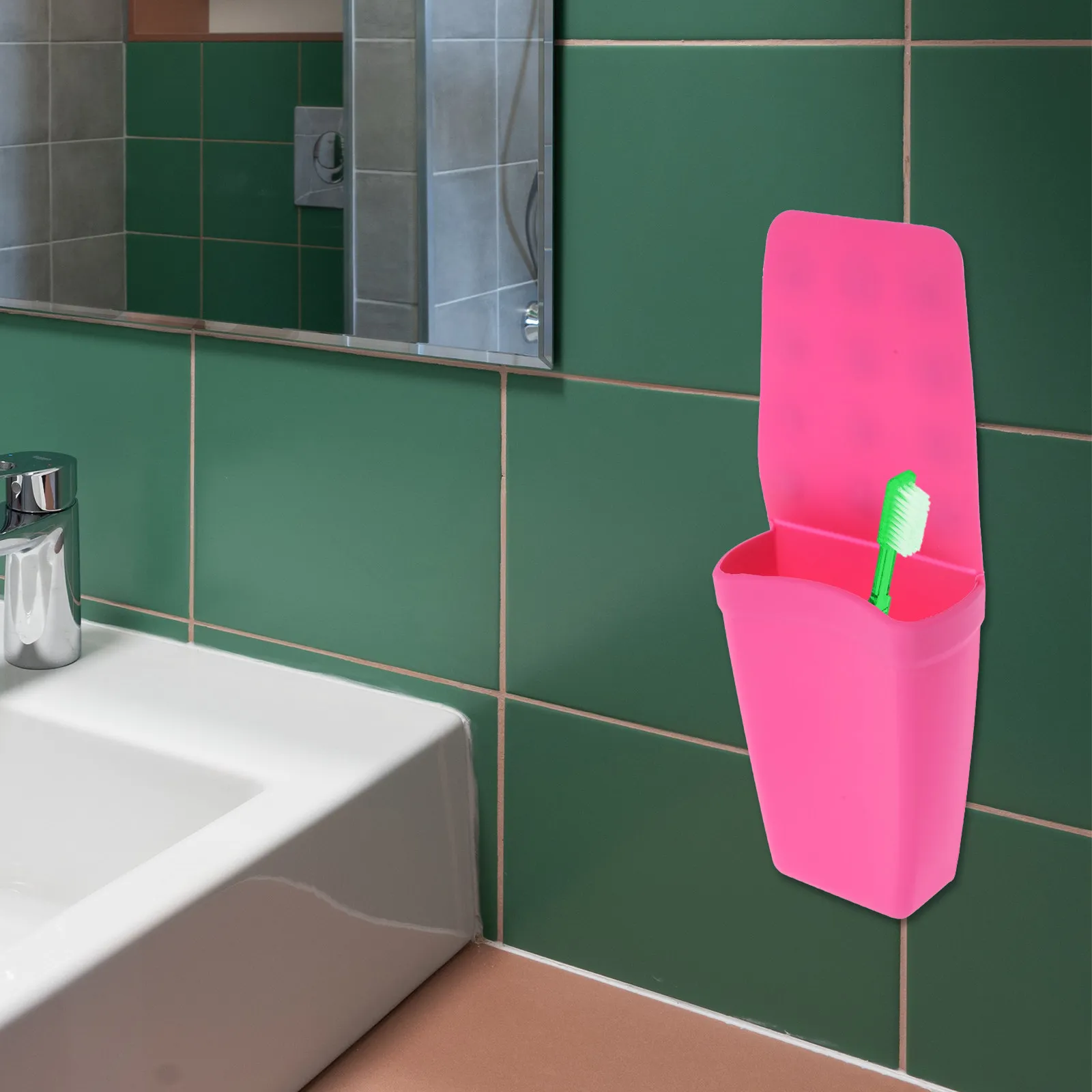 Non Slip Silicone Hair Tool Organizer Wall Mount for Curling Iron Makeup Brushes Hair Dryer Straightener Bathroom Storage