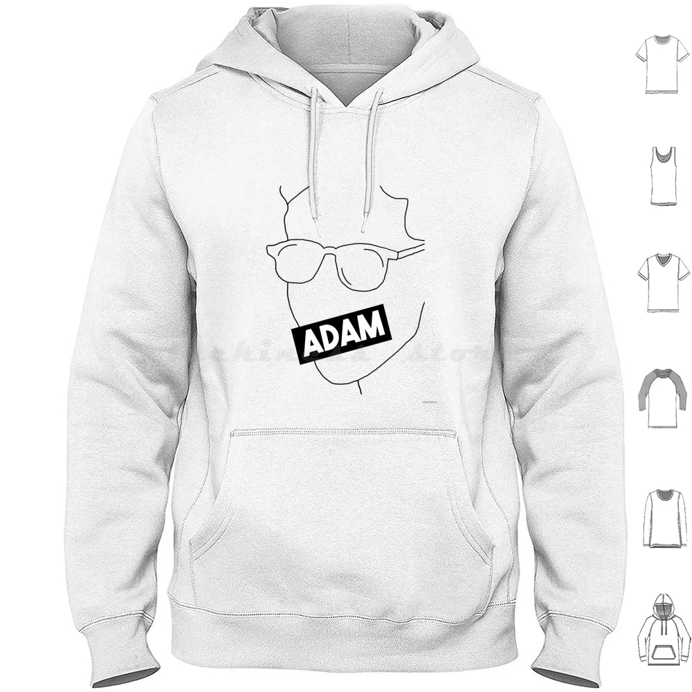 Adam Vape Vine Outline Hoodie Cotton Long Sleeve Vines Memes Meme Vape Adam Funny Random