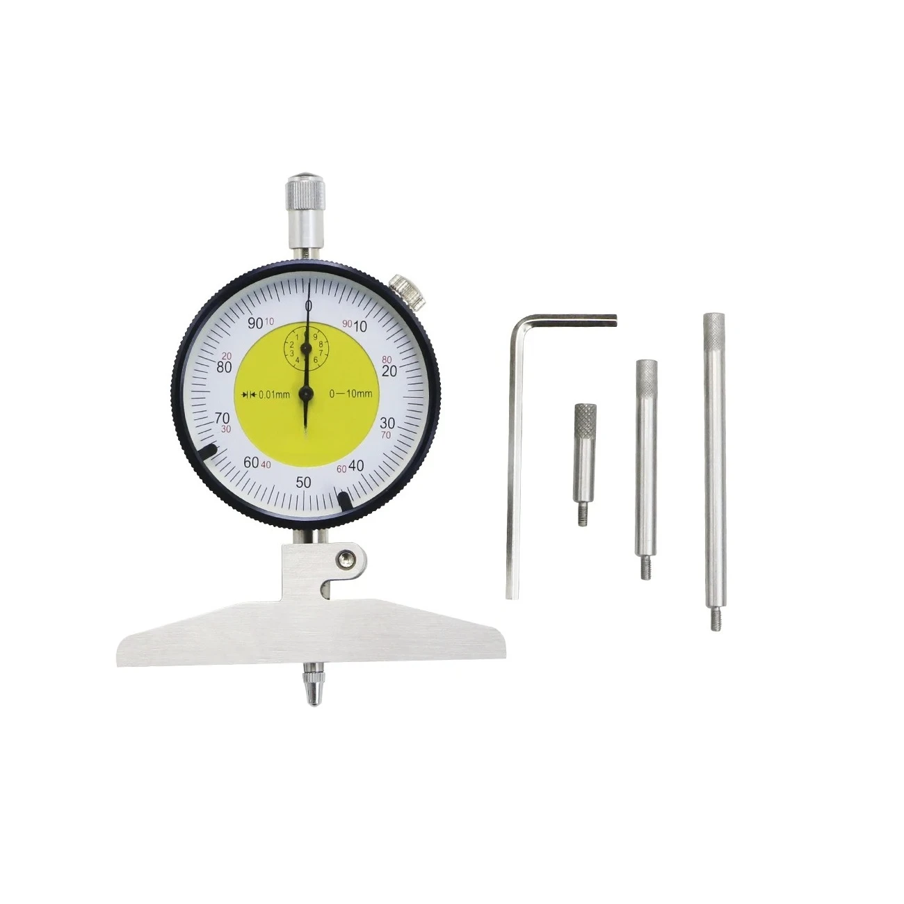 Harden Alloy Dial Indicaor Dial Depth Gage 0-10mm Depth Indicator Dial Depth Gauge