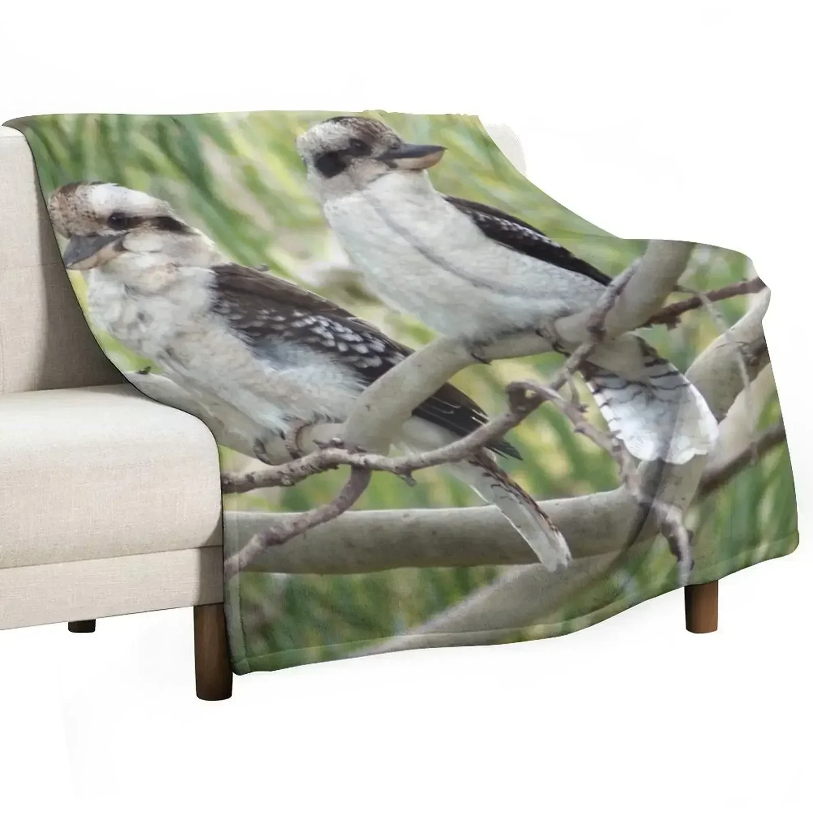 Kookaburra sits in the old gum tree Throw Blanket manga Sofas halloween Blankets