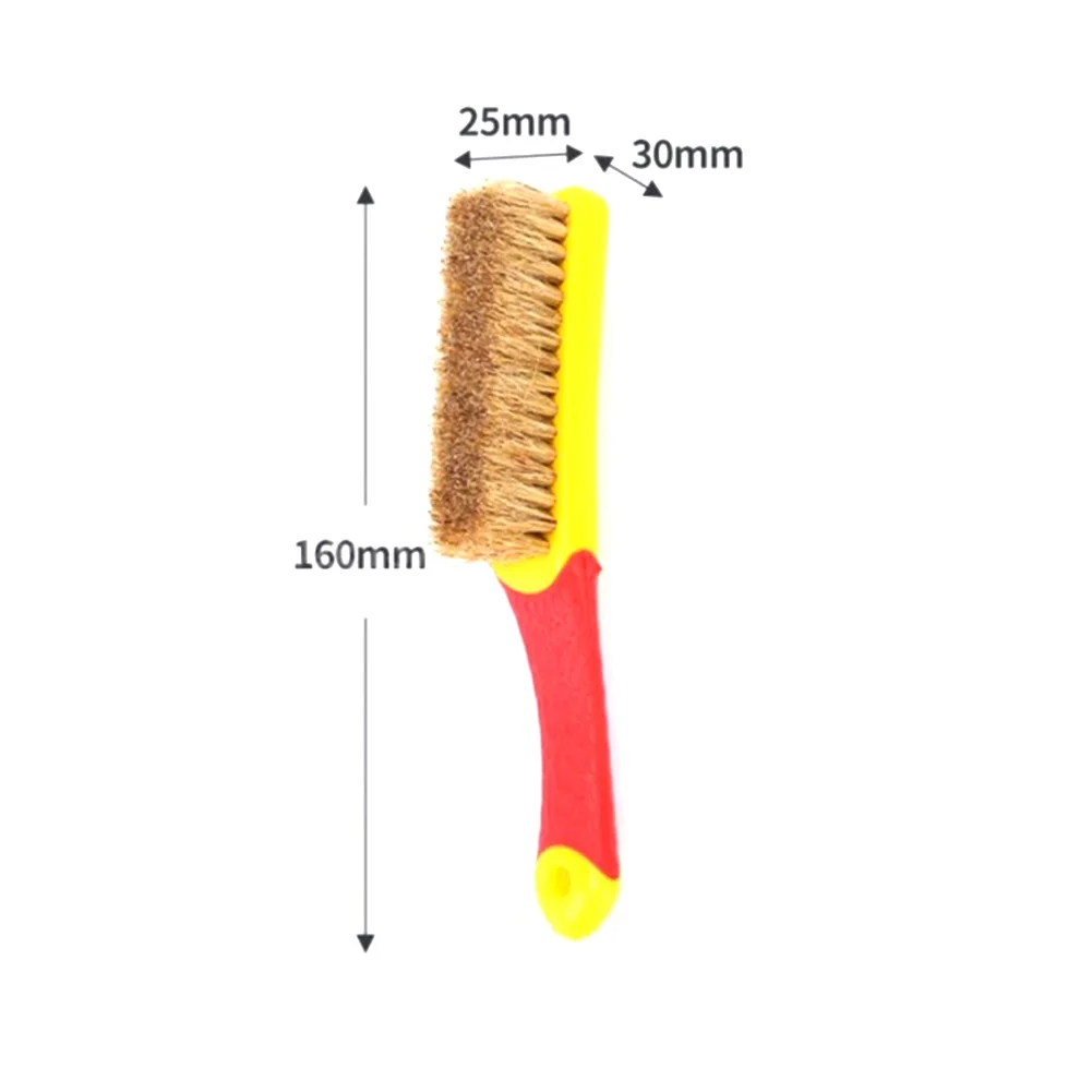 Handle Brush Nylon Bristles Brush For Welding Cleaning Tools Car Floor Roof Cleaning Fabric Brush 160mm