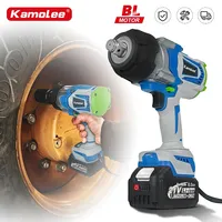 Kamolee 4100NM Brushless Electric Wrench 3/4 inch Cordless Impact Wrench Handheld Power Tool Apply to 18v 21V Battery