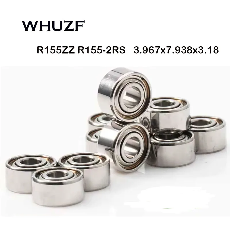 R155ZZ Bearings ( 10 PCS ) 3.967*7.938*3.175 mm Miniature R155 ZZ Ball Bearings RC Model Parts