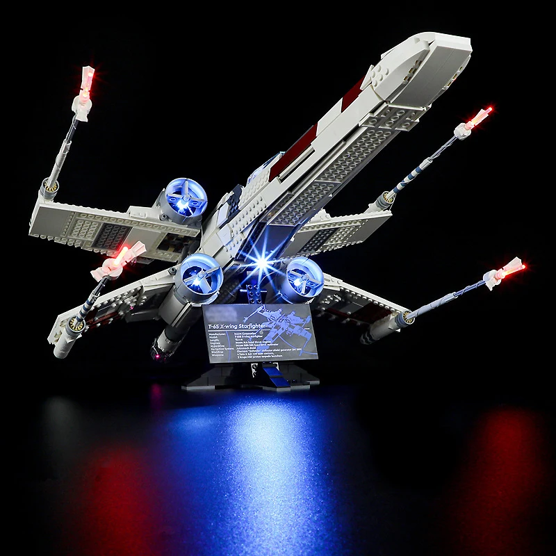 Kit de luz LED para DIY, X-Wing Starfighter, apenas luz LED sem modelo de blocos, 75355