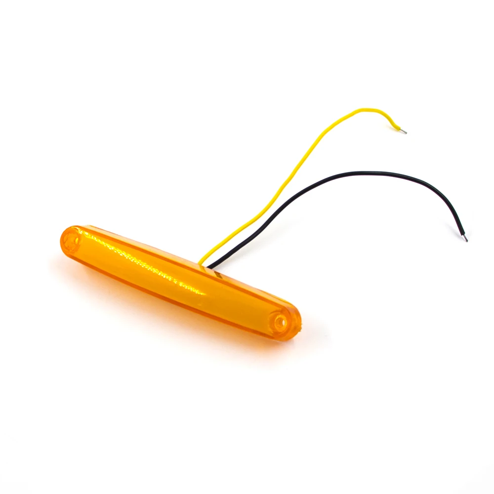 2PCS 9 LED 12V 24V SMD Side Marker Light Oval Clearance Warning Tail Lamp Brake Indicator Trailer Truck Lorry Caravan
