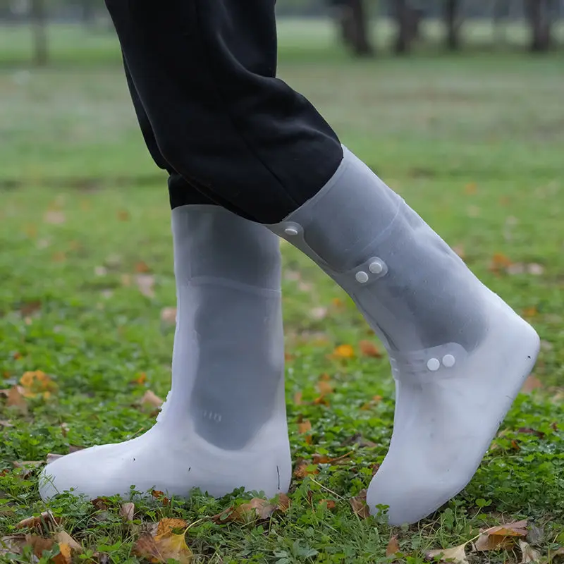 Waterproof Long High Tube Rain - Cycling Shoe Covers 评论和价格