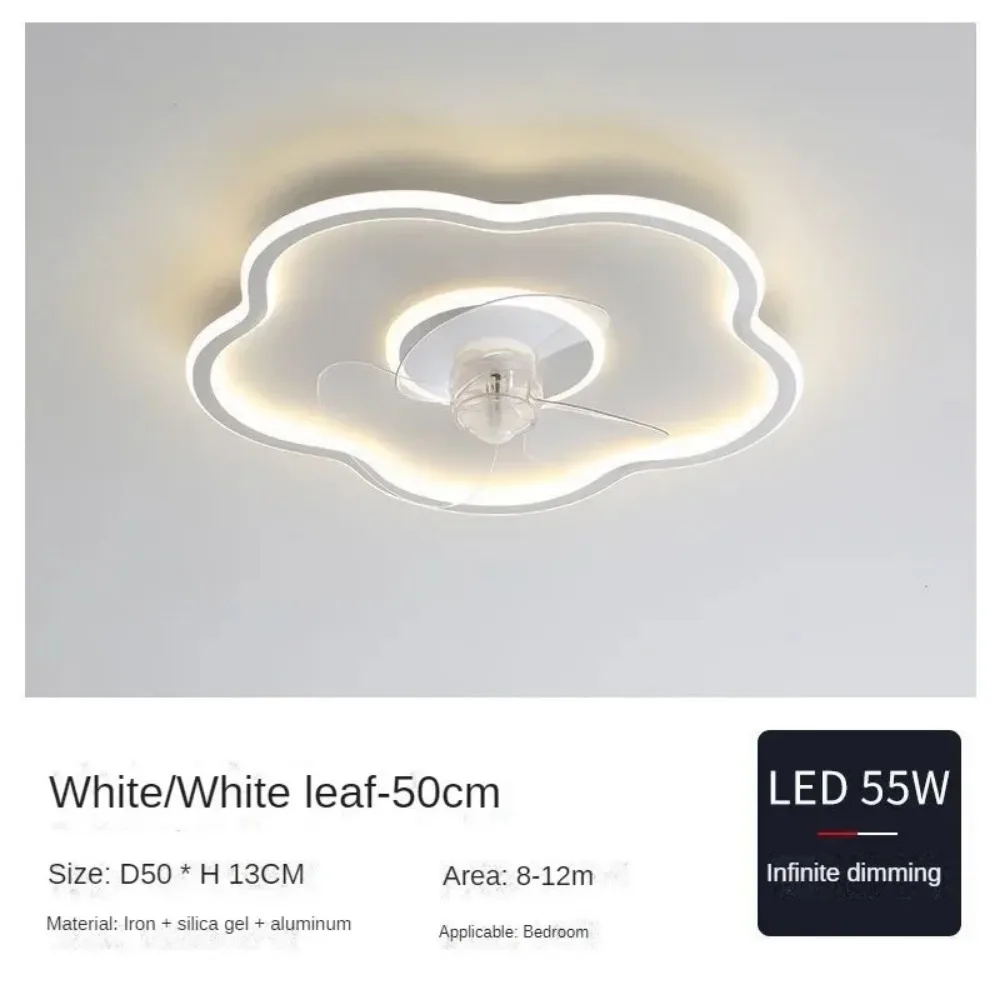 Imagem -06 - Modern Teto Fan Light Ledcom Luz Pendant Lamp Pendurado Fixture Sala de Estar Quarto Sala de Jantar Home Decor Fãs