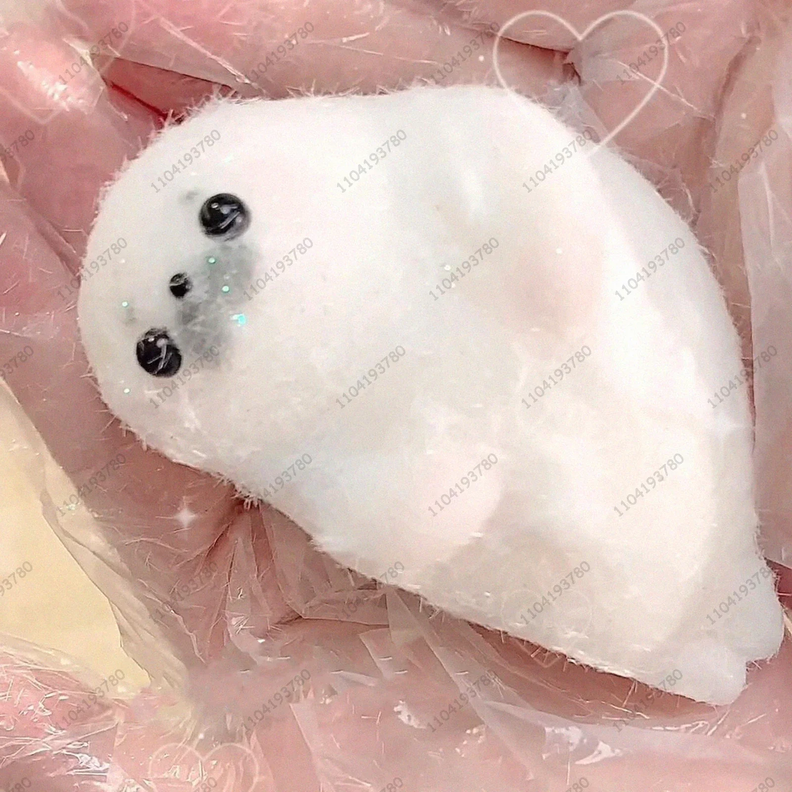 Seal Taba Squishy Silicone Fuzzy Soft Cute Seal Mushy Handmade Animal Squeeze Toy Mochi Toy Hand Relax Stress Release Gift Toy