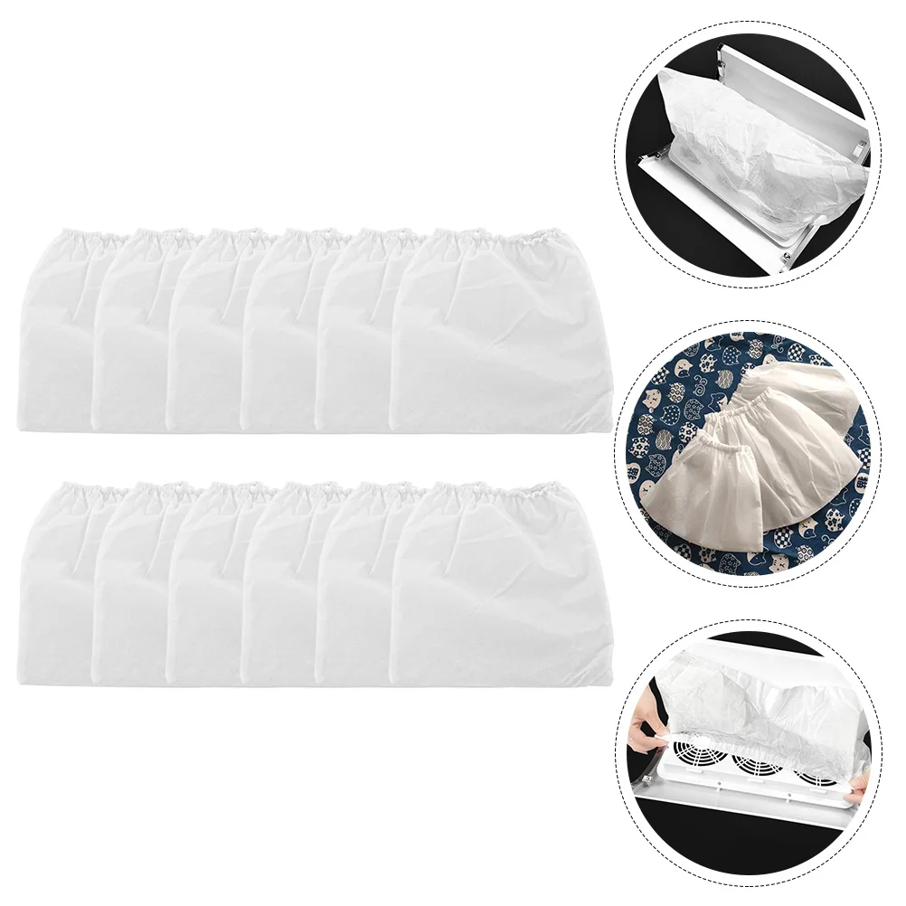 12 Pcs Nail Vacuum Cleaner Bag Dust Blower Collection Bags Ear Non-woven Fabric Collector Fan Covers Collectors