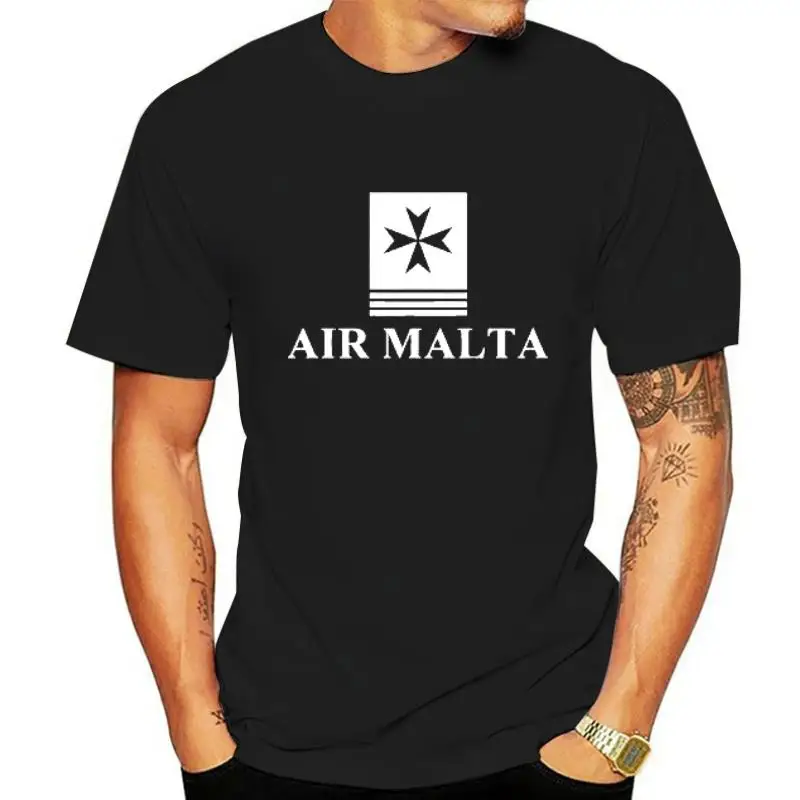 Air Malta Vintage Logo Maltese Airline T-Shirt