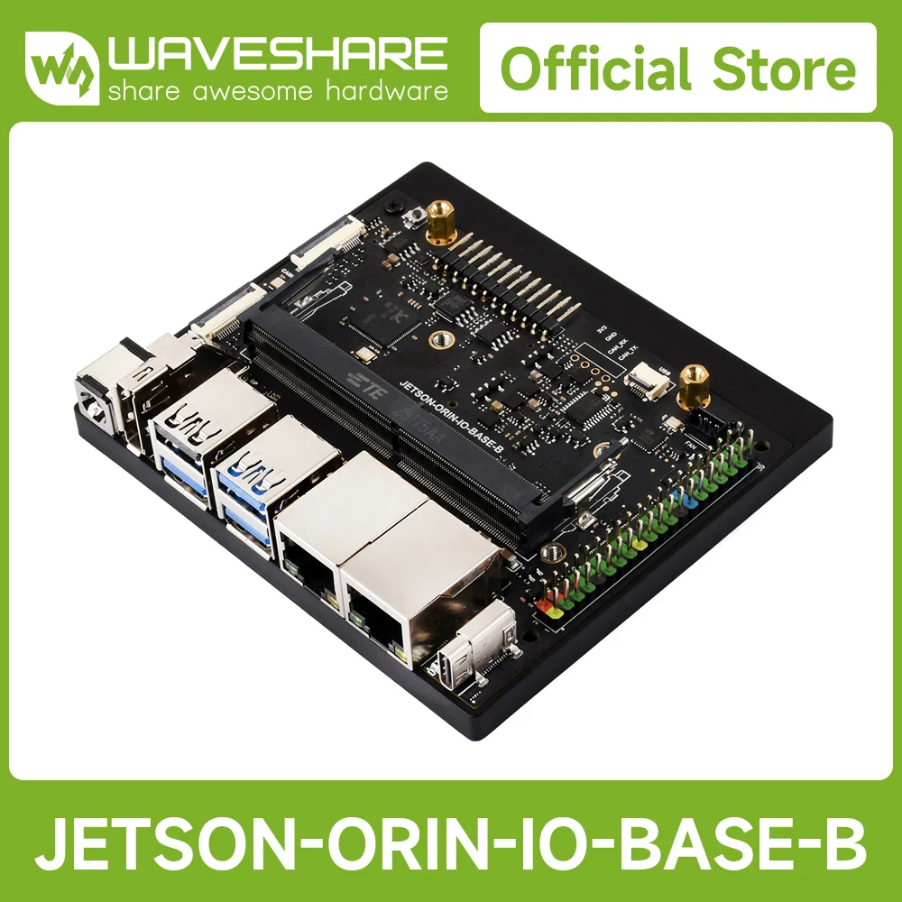 Waveshare Jetson Orin Nano / NX Super Dual Ethernet Base Board, Based On Jetson Orin Nano And Jetson Orin NX Module