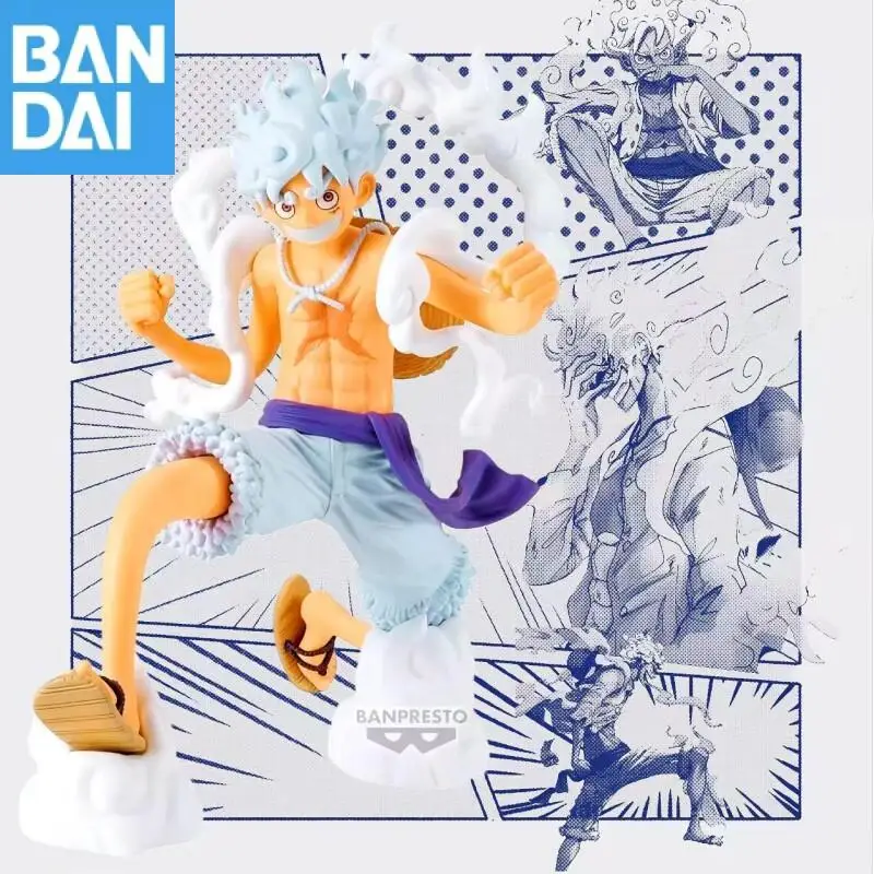 

В наличии оригинальная фигурка BANDAI BANPRESTO One Piece Grandista GROS Monkey D Luffy Gear 5, ПВХ, аниме-фигурка, модель, коллекция игрушек, подарки