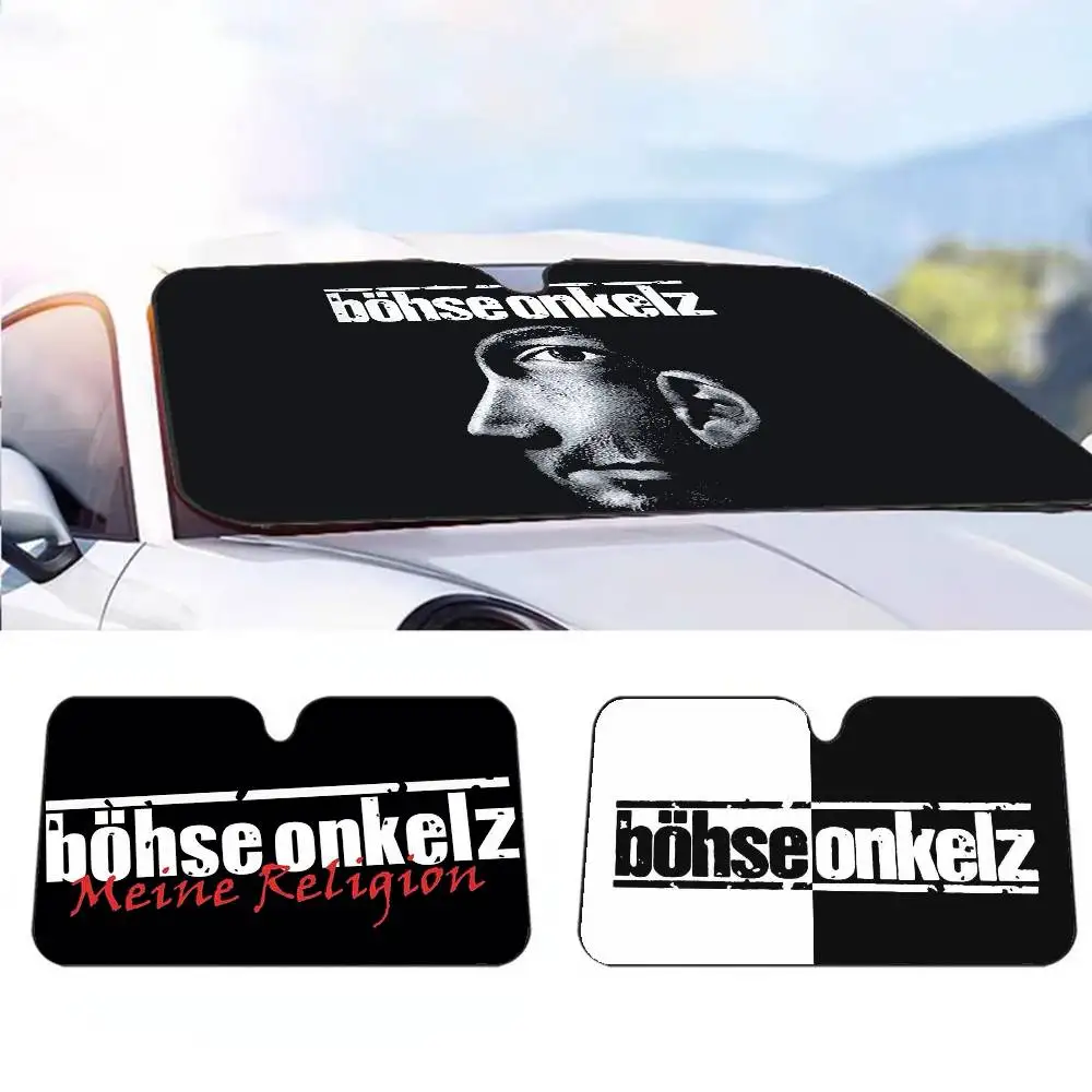 

Классический автомобильный солнцезащитный козырек B-Bohse Cool O-Onkelz, зонтик от солнца на лобовое стекло автомобиля, защита от ультрафиолета и внутренний охладитель