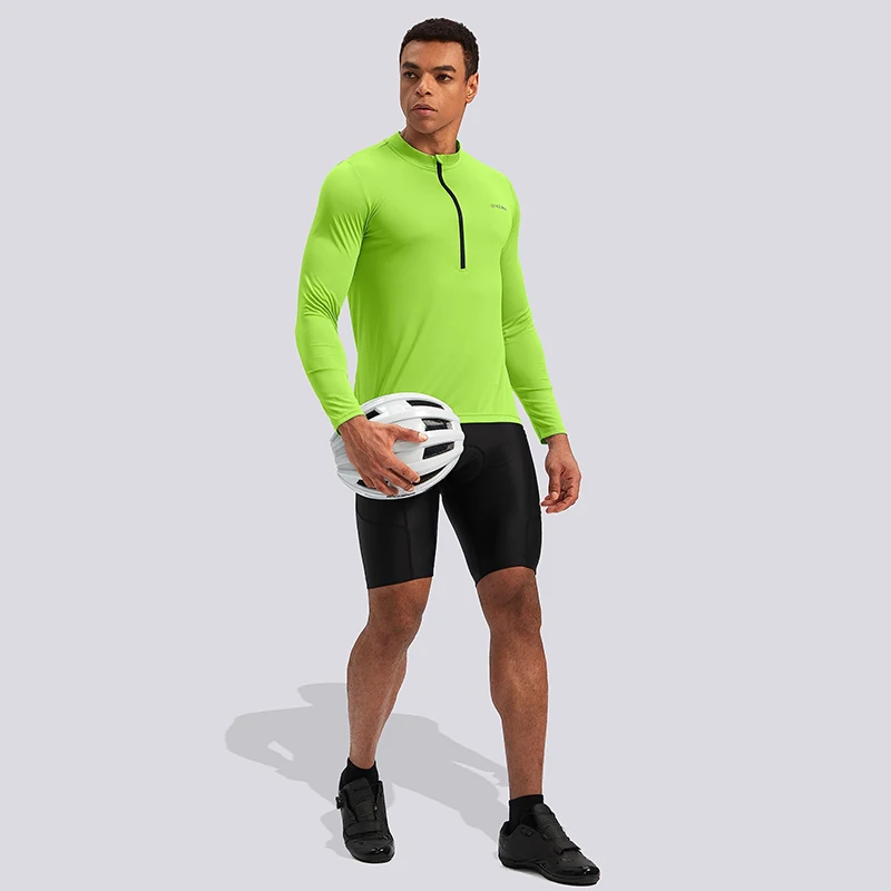 جودة عالية السعر المنخفض الدراجات جيرسي مايوه ciclismo hombre طويلة الأكمام التجفيف السريع تنفس الدراجات ملابس رياضية مايوه #6