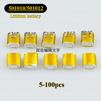 5-100pcs Lipo Rechargeable Polymer Lithium Batteries 501010 501012 3.7V 35mAh Bluetooth Batteries for Headset LED Lights Mp3/mp4