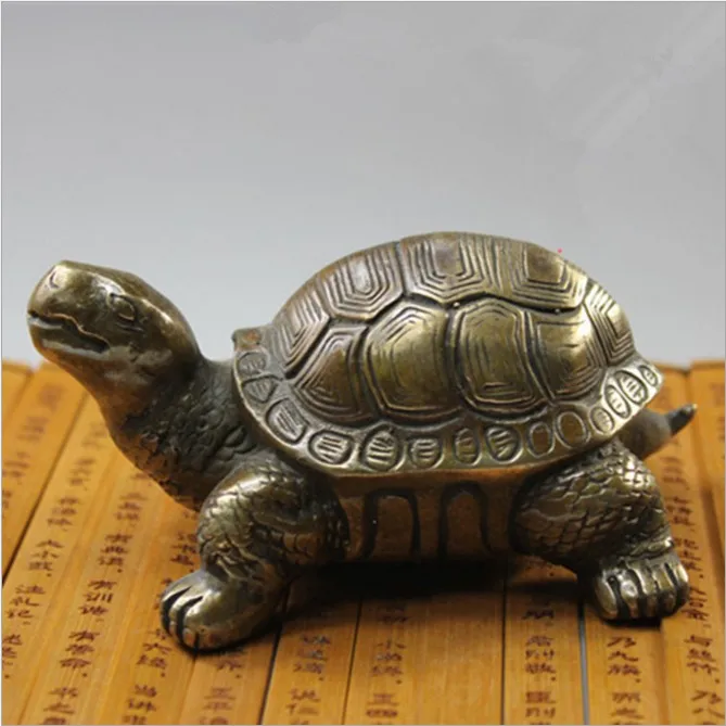 Chinese Style antique brass copper black copper longevity turtle longevity peace copper wealth longevity