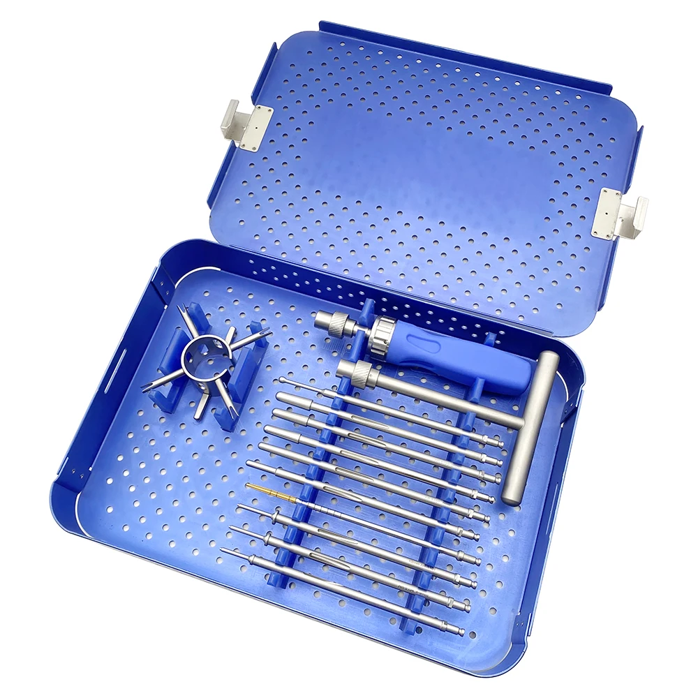 

Набор инструментов для винтовых имплантатов с ветеринарным интерфейсом, инструмент для расширения связок ACL PCL, ортопедические хирургические инструменты