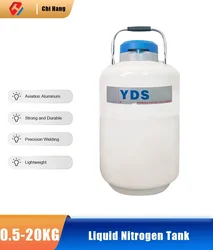 YDS-2 Liquid Nitrogen Tank Liquid Nitrogen Container 2L Storage Type Cryogenic Liquid Nitrogen Container Liquid Nitrogen Tank