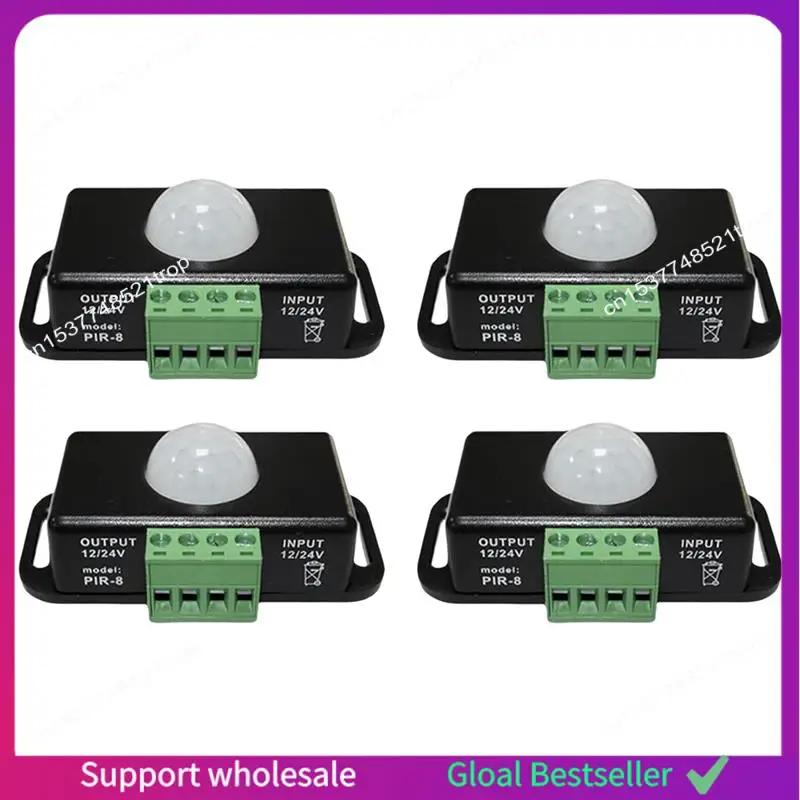 A38M LED Motion Sensor 12V/24V DC, Motion Sensor Body Infrared Motion PIR Sensor Switch Automatic Wireless Light Bulbs Dimmer Du