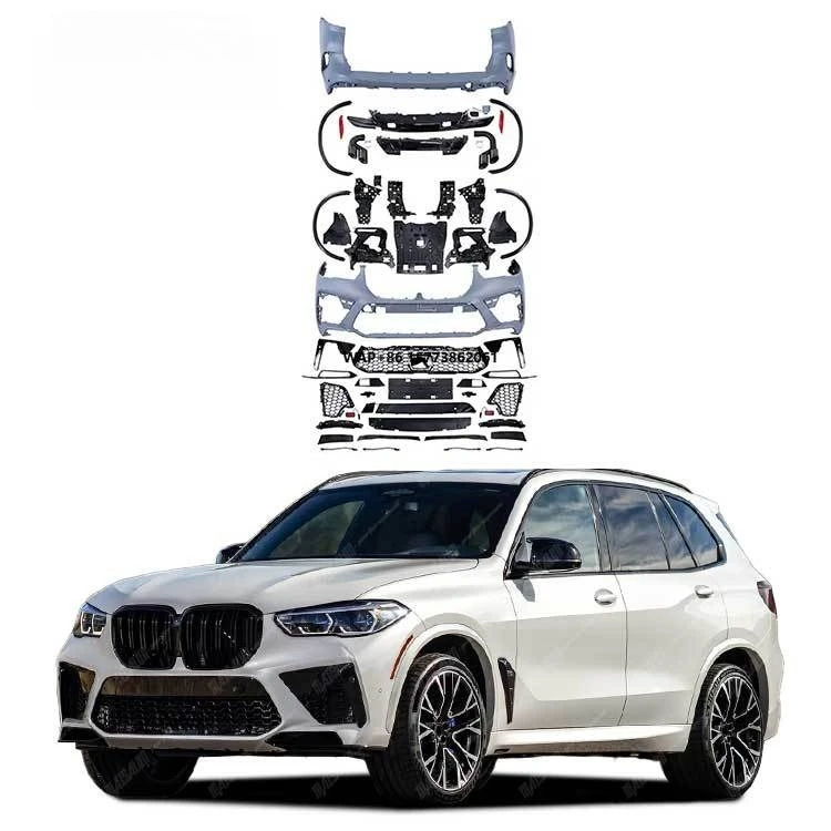 

2018- Body Kit for X5 G05 Upgraded to X5M F95 Style With Front Bumper Rear Bumper Rear Diffuser Exhaust Tip