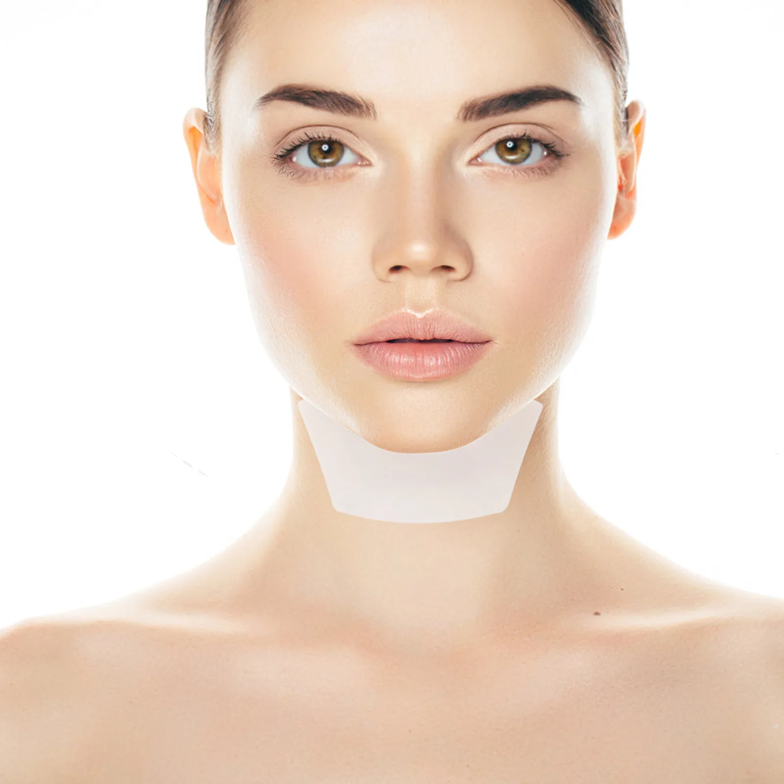 5pcs Neck Moisturizing Patches Hydrating Gel Strips Winter Care Masks Soft Fit NonIrritating Daily Use Improve Skin Texture neck