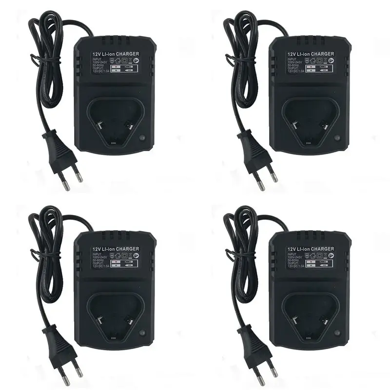 4X Electric Drill 12V Lithium Battery Li- 110-240V For Lithium Drill /Electrical Wrench EU Plug