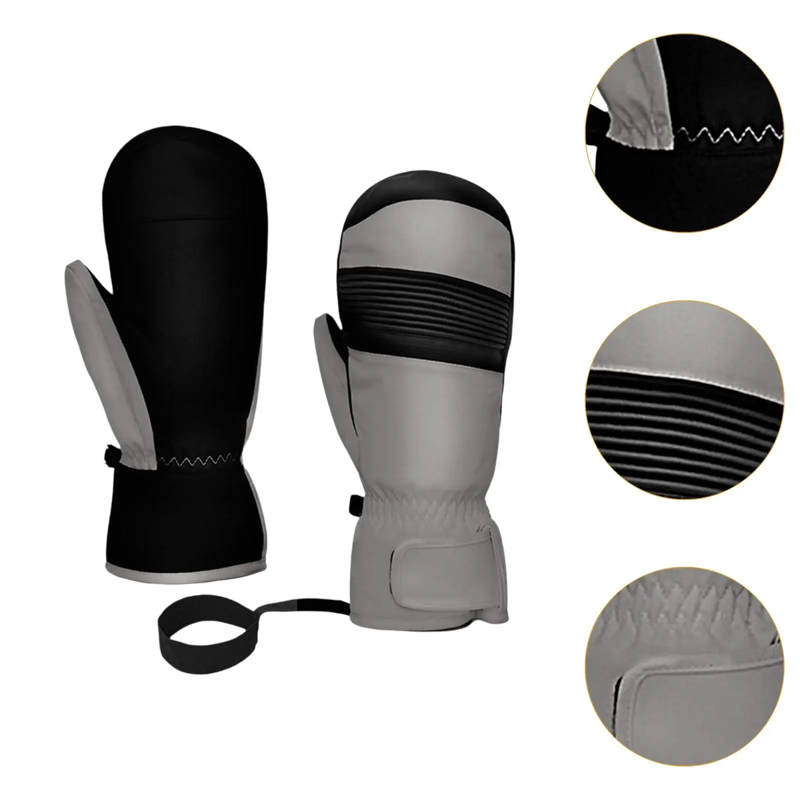 Rękawice narciarskie 1 para Lekkie Przenośne Wygodne Uniwersalne Rękawice snowboardowe Ciepłe rękawice do biegania na zimną pogodę Jazda na rolkach