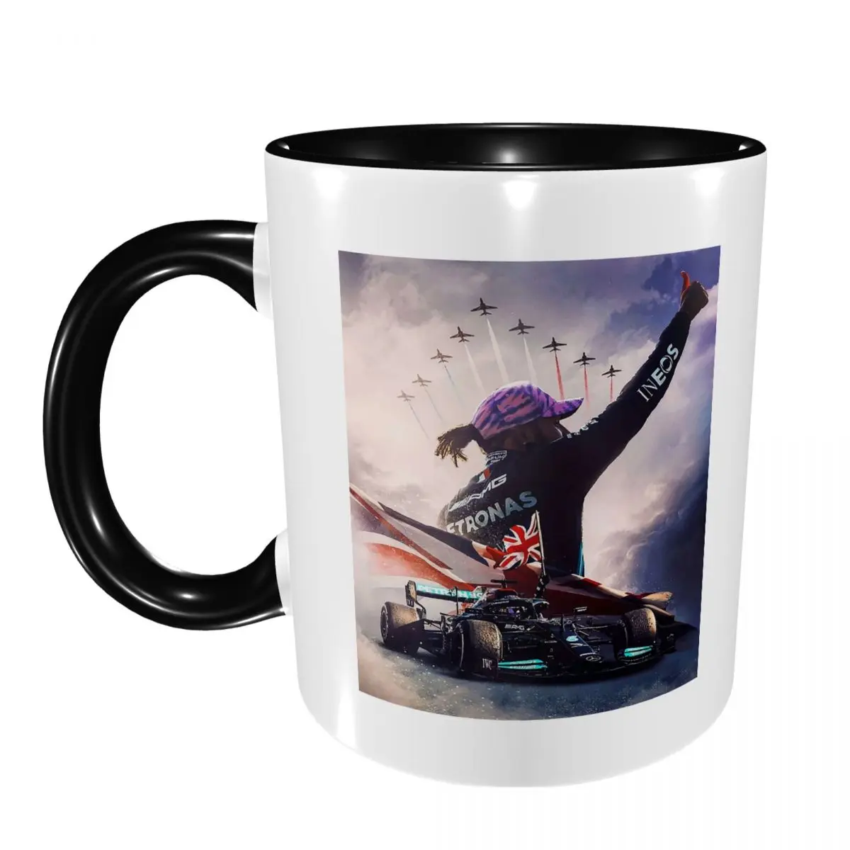 Glory_Lewis Hamilton_Art - F1 2024 Mug Funny Ceramic Coffee Cups Tea Mugs Milk Cup Drinkware Gift for Friends